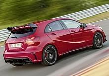 Mercedes-AMG A 45 AMG (AMG Exklusiv), Jupiterrot; Interieur Schwarz / RED CUT